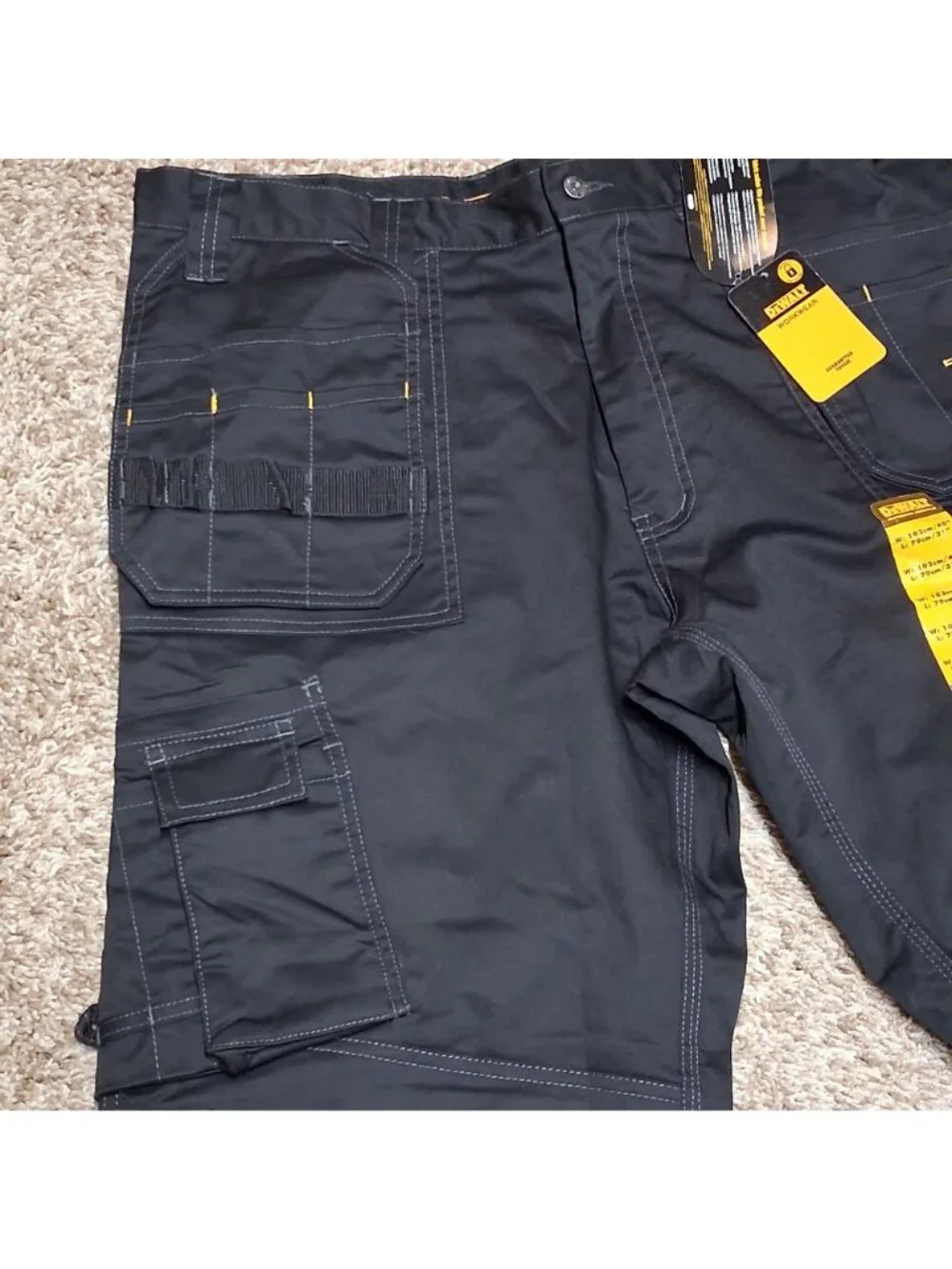 DeWalt Pro Tradesman Stretch Pants Black 40 / 31 Cordura Fabric Durable